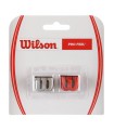 Antivibrador Wilson Pro Feel, Rojo/Plateado